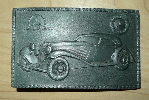 Vintage Lewis Buckles Chicago. MERCEDES BENZ CABRIOLET Belt buckle