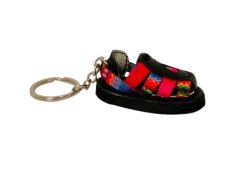 Bolivian Traditional Andean Abarca Keychain Key Ring  Aguayo HandMade.