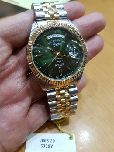 ROLEX West End 6868.20.3330Y Classic Automatic Sapphire Green Dial 41mm Unisex Watch