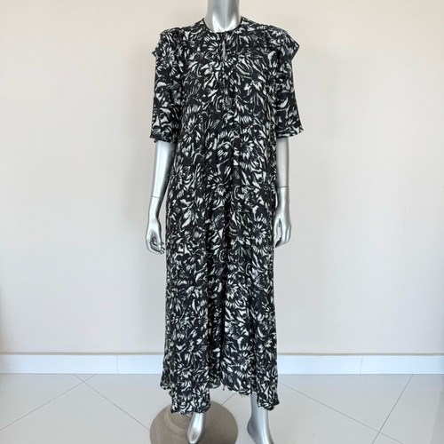 Abito oversize stampa floreale Balenciaga taglia 40IT o 8 US autentico vendita al dettaglio 2600 $