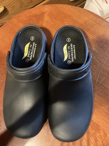 SKECHERS ARCH FIT SKECHERS WORK ARCH FIT AIR COOLED SANDLE SLIP ON SZ 8 Please Read