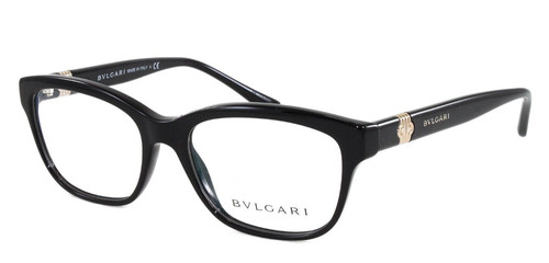 Bvlgari Eyeglasses Women's Optical Plastic Frame BV4115 501 Black 52mm NEW!