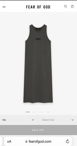 Essentials Fear Of Gods Tank Dress