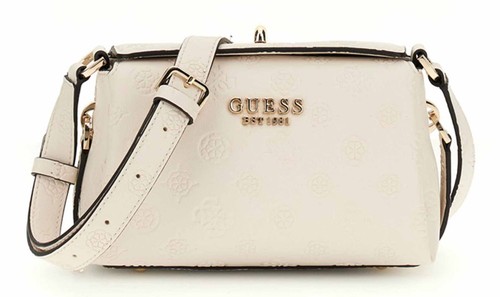 GUESS borsa a tracolla Phoebe Mini Crossbody Bag Creme White Logo