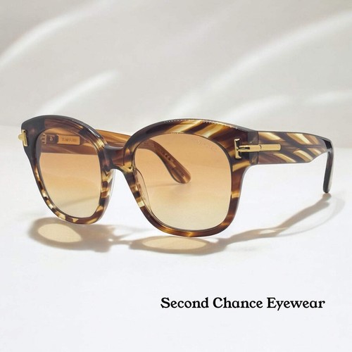 TOM FORD SUNGLASSES – ICON COLLECTION TF1235 55F Blonde Havana w  Zeiss Lenses
