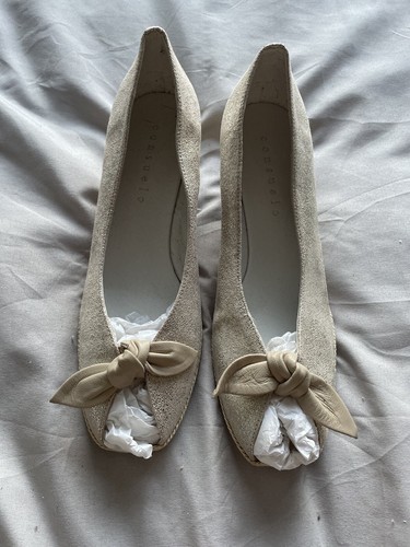 SCARPA Zeppe Consuelo in pelle oro pallido