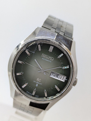 SEIKO GRAND SEIKO Grand Seiko HI BEAT Green Dial Cut Glass 5646 7020