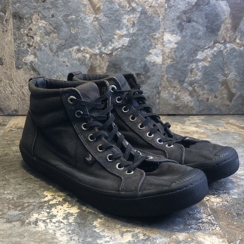 Cariuma OCA High All Black Canvas Hi Tops Sneakers Sz 11 Men 12.5 Women