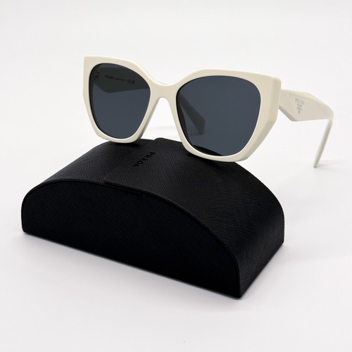 PRADA EYEWEAR NEW PRADA PR19ZS 1425S0 SUNGLASSES WOMEN SPR 19Z WHITE OVERSIZED PR 19ZS 1425S0