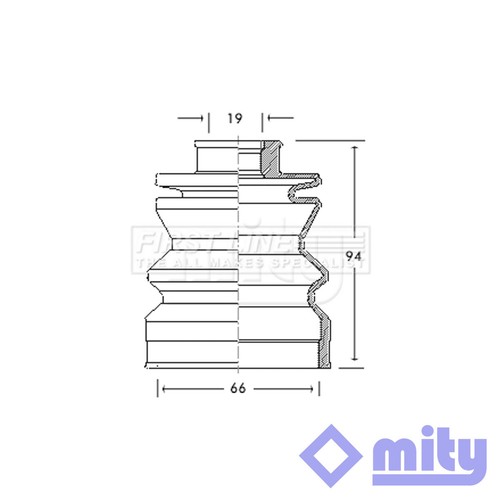 361° Fits Suzuki Swift Alto 0.8 1.0 1.3 1.6 CV Joint Boot Set Front Outer Mity