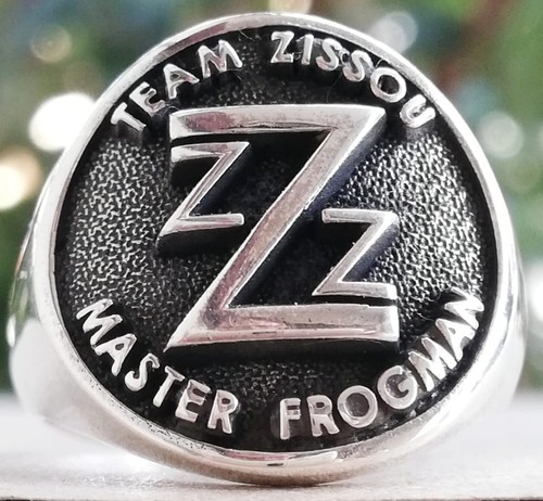 Sterling Silver 925 Life Aquatic Team Zissou Master Frogman Handmade 3D Ring