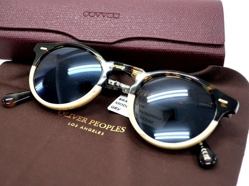 OLIVER PEOPLES Vintage Glass Gregory Peck 1962 Tortoiseshell Polarized Lens NEW