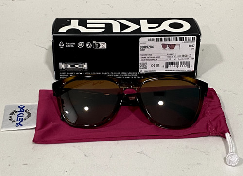 OAKLEY Frogskins Range 9284 0755 Prizm Tungsten Polarized Lenses  Brown Tortoise