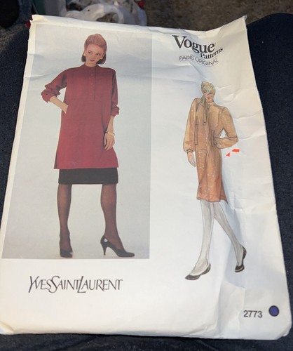 SAINT LAURENT (YSL) Modello originale Vogue Paris 2773 Yves Saint Laurent taglia 14 taglio