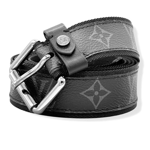 LOUIS VUITTON Belt Santur Signature 35MM Monogram Eclipse M0232 Men's 3625