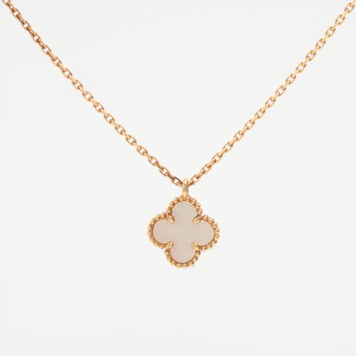 Van Cleef & Arpels Sweet Alhambra shells Necklace 750(YG) 2.7g