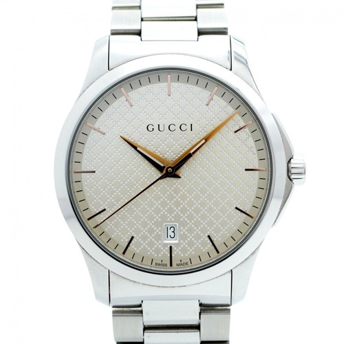 Gucci G Timeless 126.4 Orologio Uomo Quadrante Argento GZl1ablz
