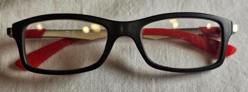 Ray Ban Youth Jr. mod RAM5619AF RC003 Eyeglasses Frame Red & Black