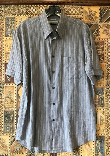 Camicia vintage uomo Versace Collection Business Fit manica corta made in Turkey
