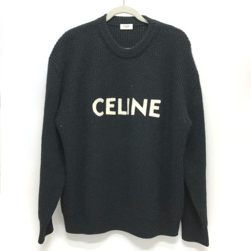 Logo CELINE 2A19R205O periodo Eddy Lana Parka Angola Nero