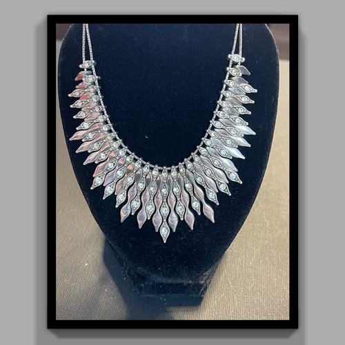Collana bavaglino collare argento cristallo Swarovski Brighton Andromeda