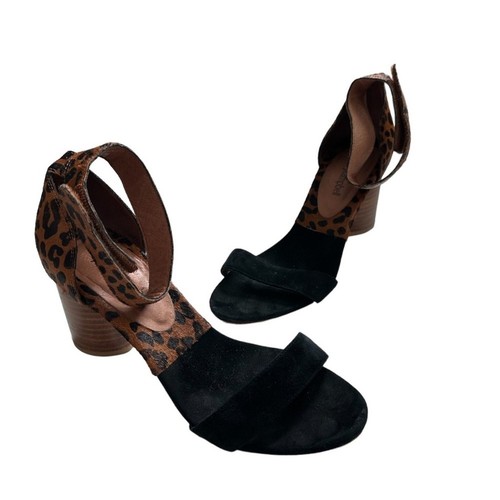 Jeffrey Campbell sandalo leopardato purdy tacco a blocco taglia 7 5