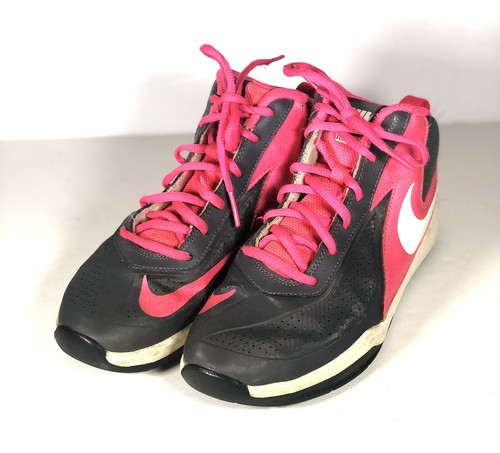 Scarpe Nike Ragazze Sneakers 4.5 Y Rosa Grigio Team Hustle D7 Youth 747998 006