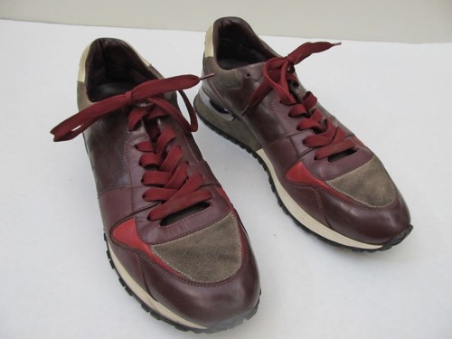 Autentiche scarpe da corsa Louis Vuitton G0 0144 bordeaux da uomo taglia 8 5