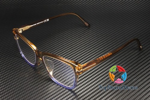 TOM FORD FT5597 F B 047 Square Light Brown Demo Lens 54 mm Women's Eyeglasses