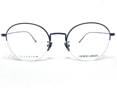 NEW Giorgio Armani AR5098T 3278 Mens Navy Round Half Rim Eyeglasses Frames 50/21