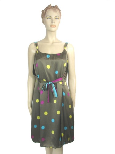 Abito Seta Doppio Strato MOSCHINO ECONOMICO E CHIC Nuovo con Etichette taglia 48 Made in Italy