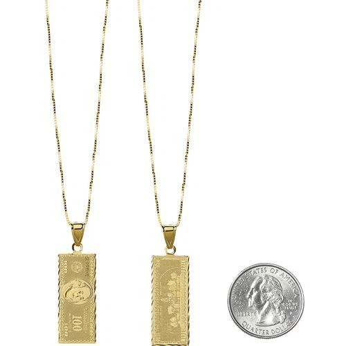 Supreme banconota da 100 dollari penant oro sistema operativo f w 17