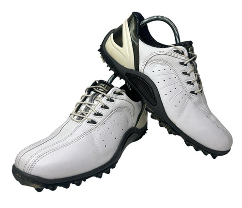 FootJoy FJ Sport 53111 Spikeless White Leather Golf Shoes Men's Size 8.5 M