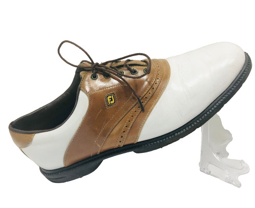 FJ FootJoy Superlites Golf Shoe Men's 12M Timeless Saddle Shoe 58141 Dad Grandpa