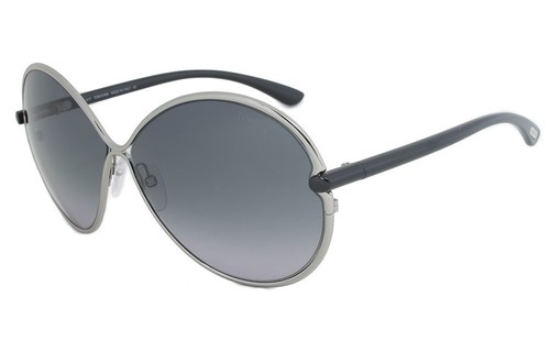 Tom Ford Stefania Sunglasses Gun Metal Frame Gradient Lens FT223 14B 65 10 125