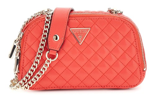 Borsa a tracolla Guess Eco Rianee mini convertibile borsa a tracolla borsa rosso corallo
