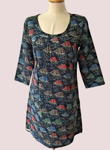 Abito San Valentino Seasalt Cornovaglia tre navi UK 18 RRP £ 65 LN111 NN 08