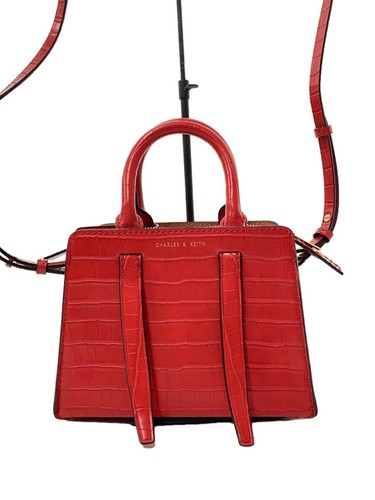CHARLES & KEITH CHARLES&KEITH Shoulder Bag Leather RED
