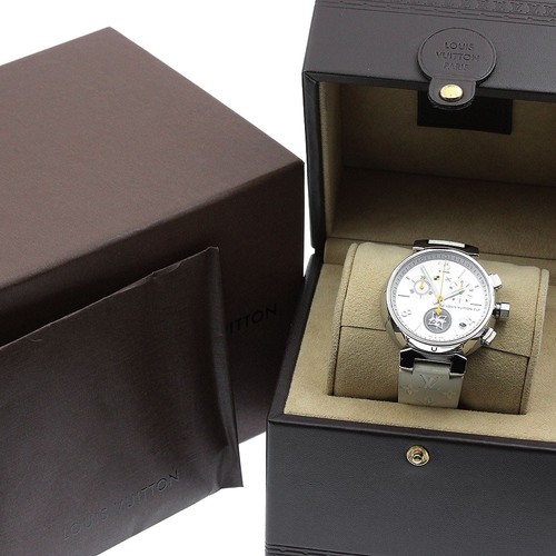 LOUIS VUITTON（LV） Orologio da polso uomo LOUIS VUITTON Q11BA Tambour data cronografo quarzo con scatola