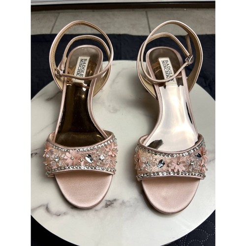 BADGLEY MISCHKA Taylin sandalo glamour tacco basso scarpe festa matrimonio taglia 6 5