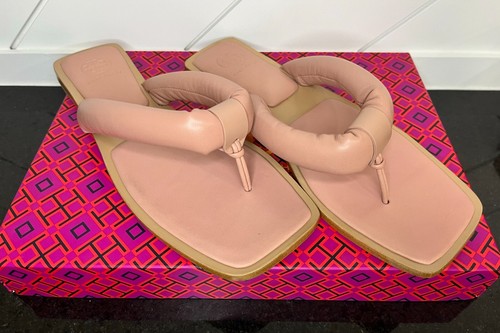 Autentico Tory Burch   Perizoma Puffy Strap Nevada retrò   rosa conchiglia   taglia 8 5