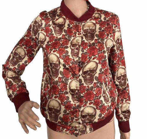 RARA GIACCA BOMBER TESCHIO ROSA FLOREALE Alexander McQueen taglia: s