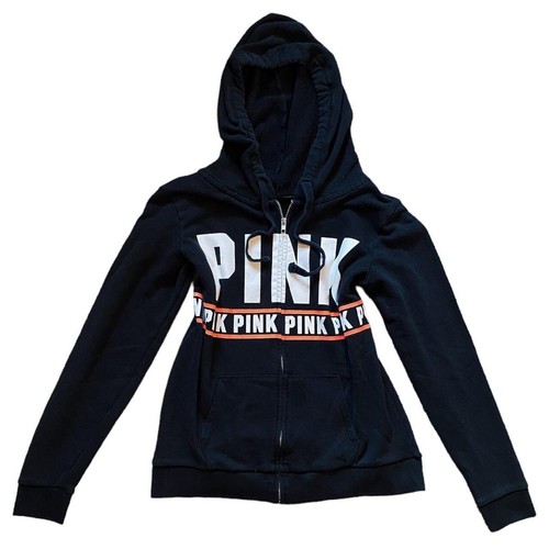 UNDERCOVER Felpa con cappuccio e zip intera ROSA Victorias Secret anni 2010 taglia S