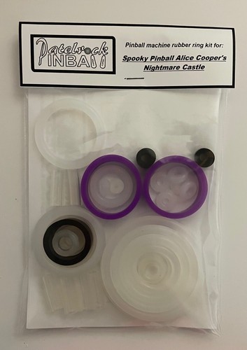 Alice Cooper's Nightmare Castle Pinball Machine Rubber Ring Kit