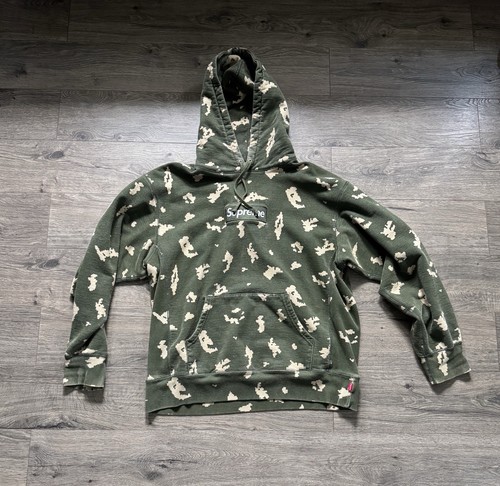 SUPREME BOX LOGO HOODIE HOODED SWEATSHIRT RUSSIAN CAMO LARGE KLMK GREEN 2021