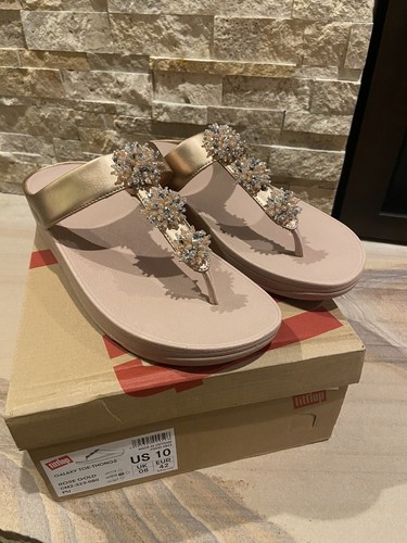 FITFLOP GALAXY ROSE G TOE THONG Sandals New In Box Size 10