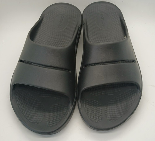 TKEES Oofos Ooahh sandali slide neri scarpe comode da recupero US donna 10 uomo 8 EU 41