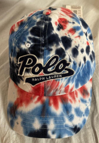 Polo Ralph Lauren Tie Dye Baseball Cap Adjustable One Size Cptton New with Tags