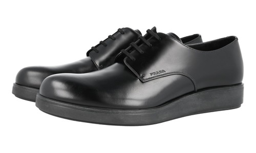 SCARPE PRADA LUSSO 2EE295 NERO DERBY NUOVE 9 5 43 5 44