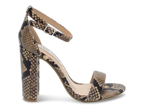 Sandalo con tacco Steve Madden CARRSON P in pitonato snake cuoio   Scarpe Donna